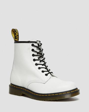 Botas con Cordones Dr Martens 1460 Smooth Cuero Mujer Blancos | MX 570GSO